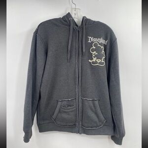 Disney Parks Hoodie Soft Fleece Sherpa Lining Mickey 55 Disneyland Adult L